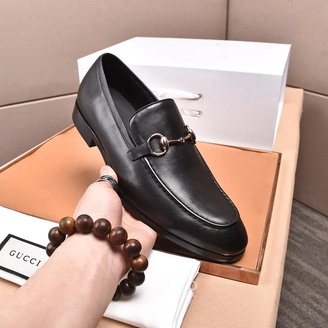 Men's shoes💰540📛📛Original (water-dyed cowhide) Gucci GUCCI official website formal shoes🌀 Italian🇮🇹imported cowhide➕top imported water-dyed cowhide lining💋Finely handmade original bottom, the real thing looks better when photographed in person Standard size 38-44